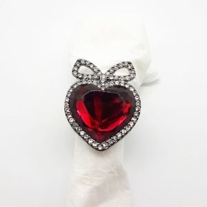 Red Heart statement ring